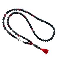 Collier Madame Black in Argent Quarzo TESCH RE PENN Q CILIEGIA - TESCH RE PENN Q CILIEGIA